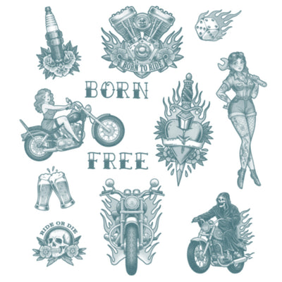 Biker Tattoo SET
