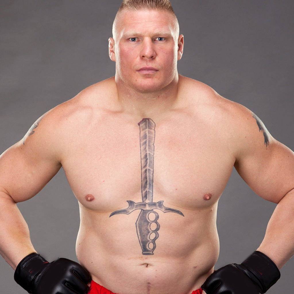 Brock Lesnar Sword Temporary Tattoo TattooIcon