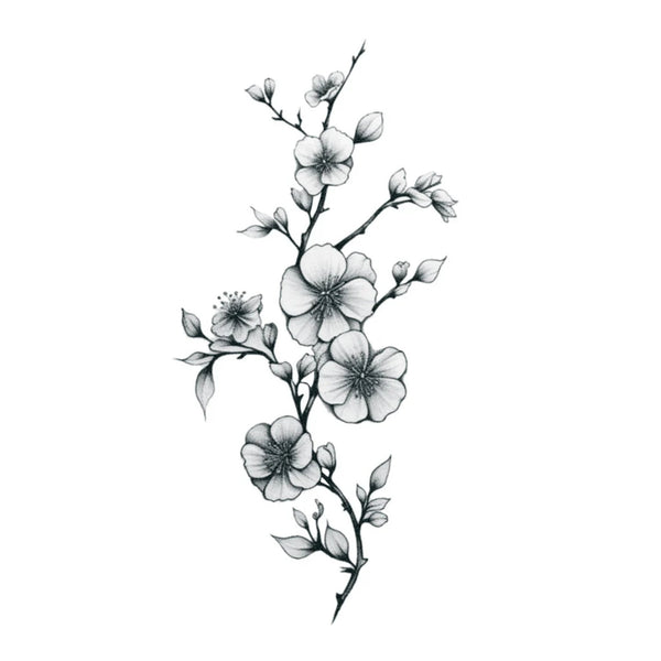 B&W Cherry Blossom – TattooIcon