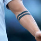 Two Solid Lines Armband Tattoo