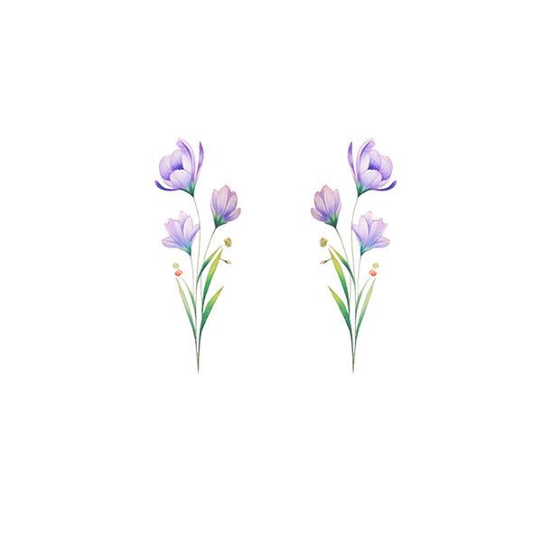 Saffron crocus plant drawing Stock Vector Images - Alamy