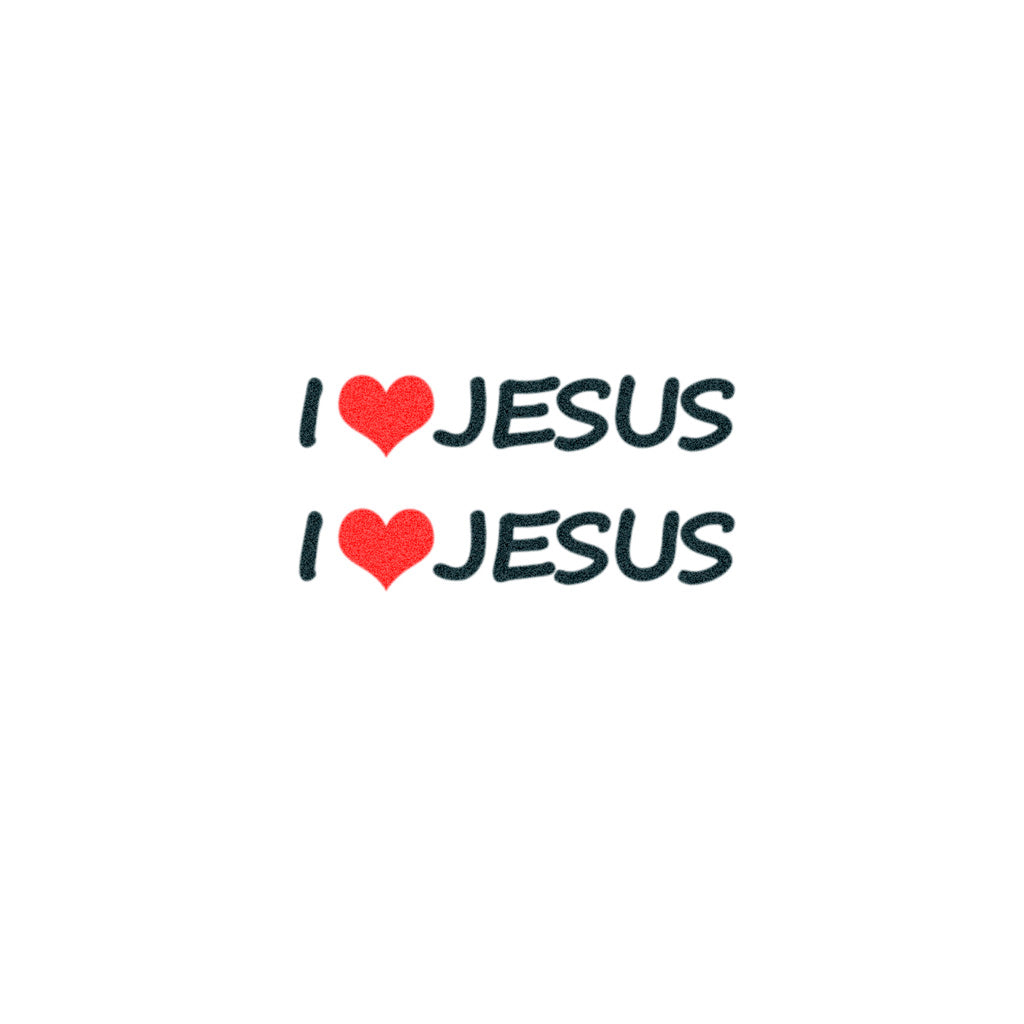 I ❤️ Jesus Tattoo (Set of 2)