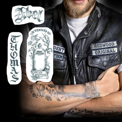 Jax Teller Arms & Chest Temporary Tattoos