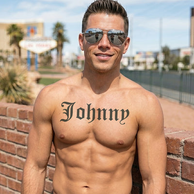 Johnny Cage Chest Tattoo