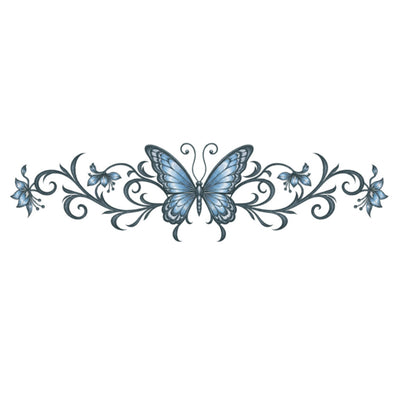 Butterfly Lower Back Tattoo