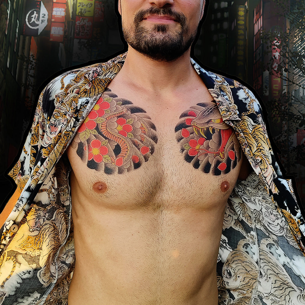 Majima Goro Temporary Tattoos (Chest Set) TattooIcon