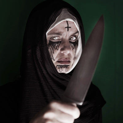 Scary Nun Tattoo Set
