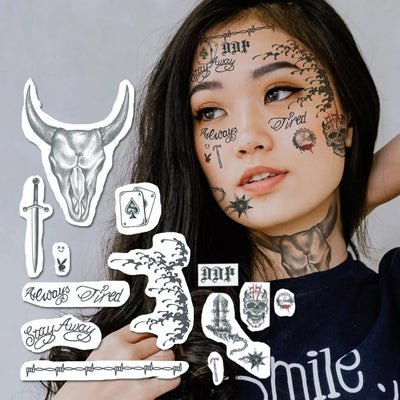 post malone face tattoo kit