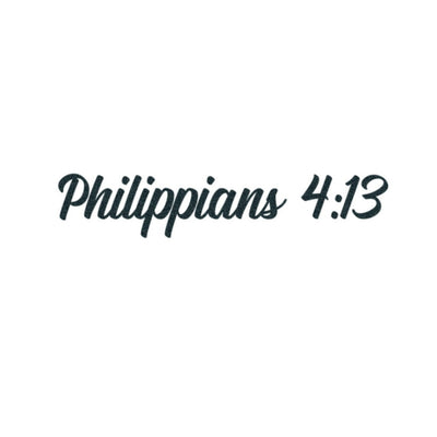 Philippians 4:13 Tattoo (Set of 2)
