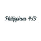 Philippians 4:13 Tattoo (Set of 2)