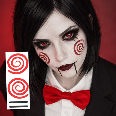 Billy the Puppet Temporary Tattoos