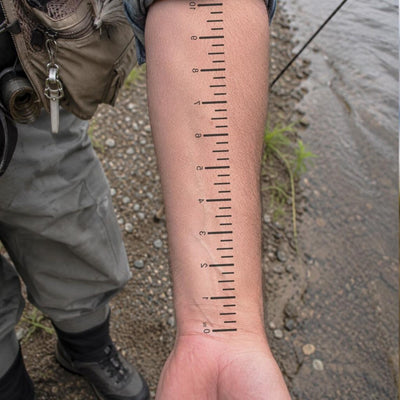 10 Inch Ruler Temporary Tattoo