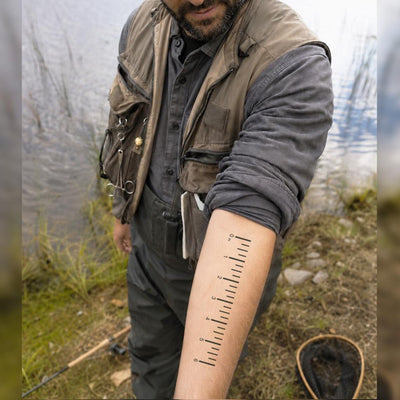6 Inch Ruler Temporary Tattoo