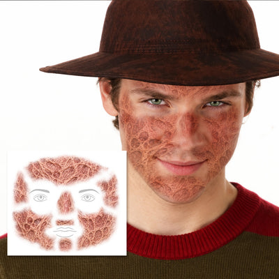 Freddy Face Burns FX Tattoo