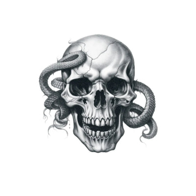 Skull & Snake Tattoo
