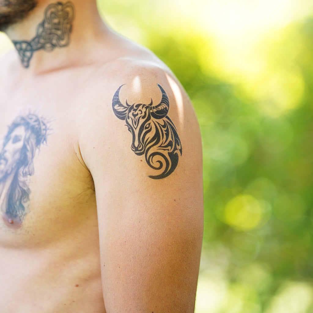 Tribal Bull Tattoo