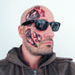 Cyborg Face Temporary Tattoo Set