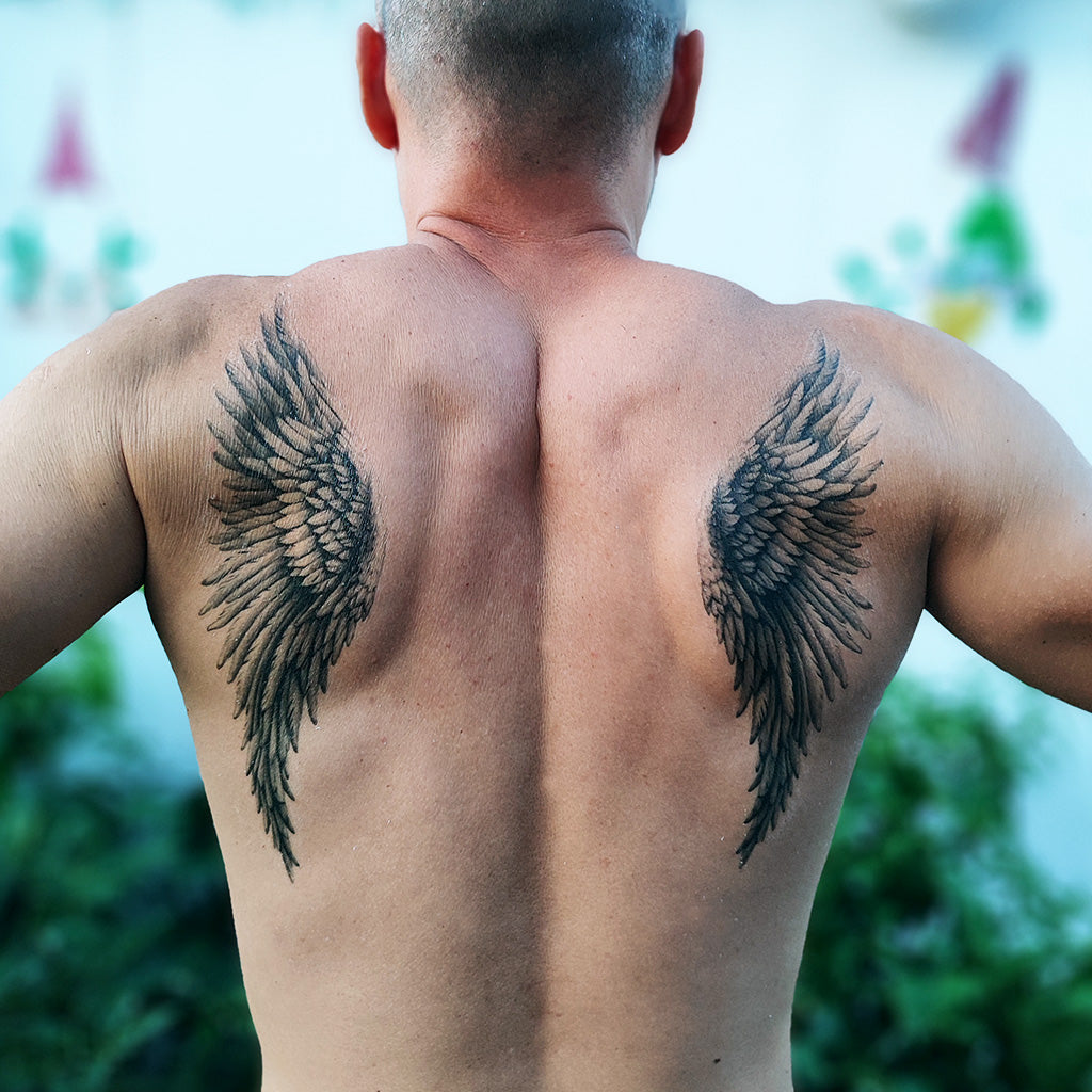 Conscious Ink Temporary Tattoo  Wings  Lilou Organics