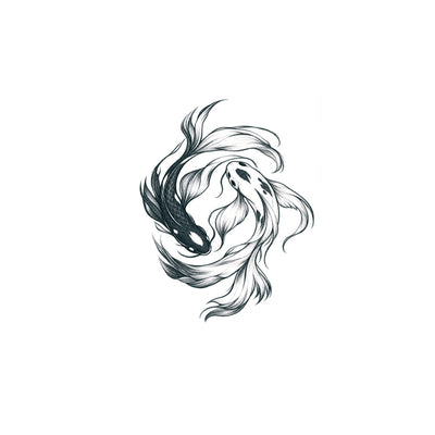 Koi Fish Yin Yang Tattoo