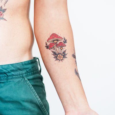Magic Mushroom Tattoo
