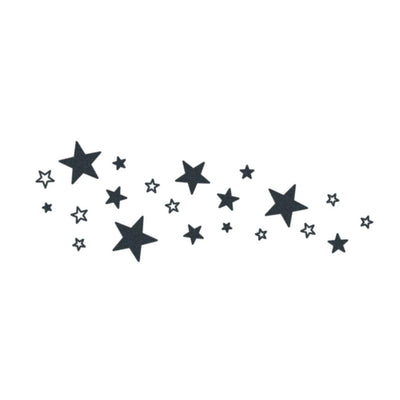 stars temporary tattoo design
