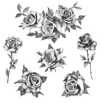 roses temporary tattoos
