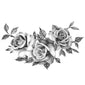 three roses temporary tattoo