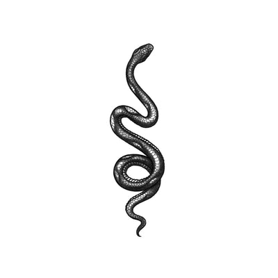 snake blackwork tattoo