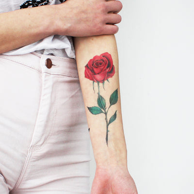 Red rose tattoo by Vasilii Suvorov | Post 20865