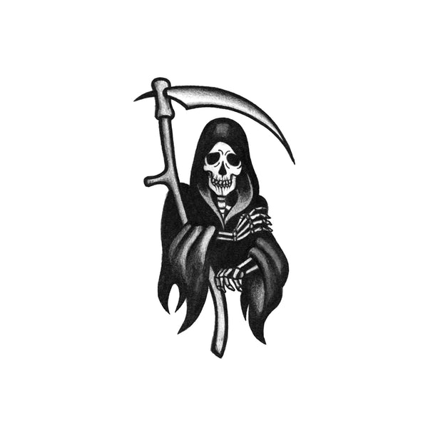 Large Black Grim Reaper Temporary Tattoo Click for More Details. Realistic  Size 7x4 Chains Moon Crafting Supply - Etsy