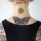 blackwork butterfly temporary tattoo