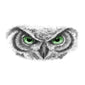 owl eyes tattoo design