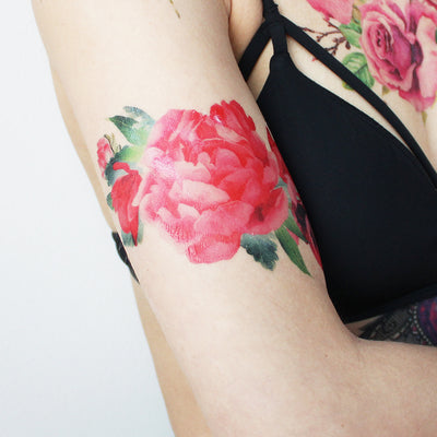 flower watercolor tattoo