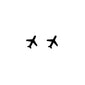 Airplane Tattoo (Set of 2)