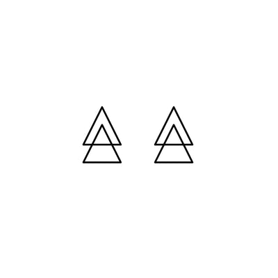 Mystic Triangle Tattoo (Set of 2)