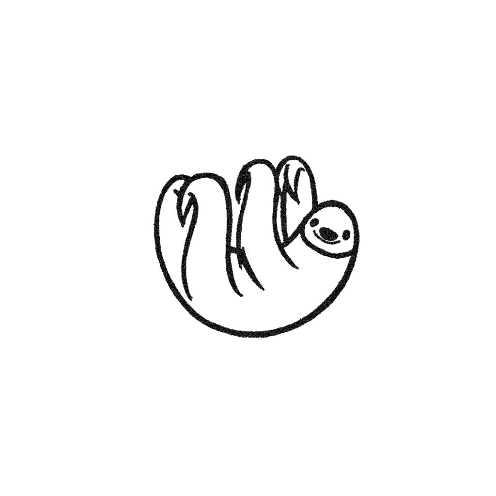 Small Sloth Temporary Tattoo Set Tattoo Icon TattooIcon