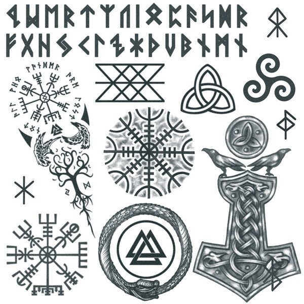Viking symbols and signs tattoo design' Bandana | Spreadshirt