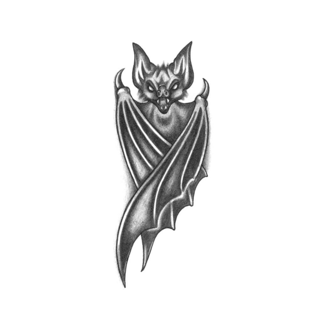 Outline Bat Tattoos