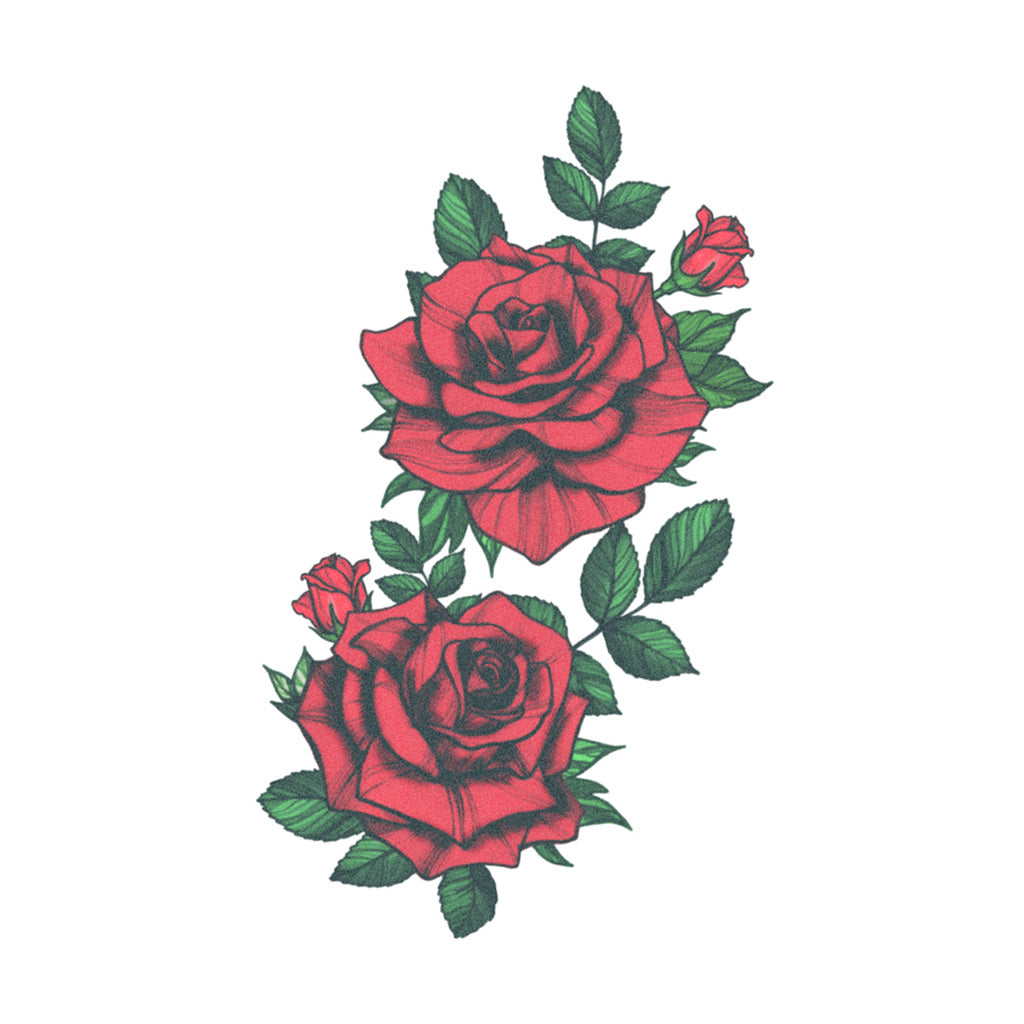 vintage red roses
