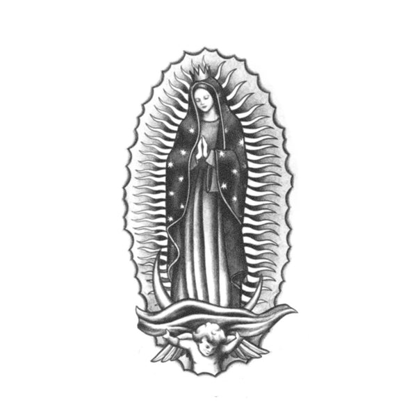 Day of the Dead VIRGIN MARY Old School Tattoo Art Print 5 X 7, 8 X 10 or 11  X 14 - Etsy Hong Kong