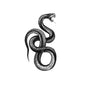 blackwork serpent tattoo