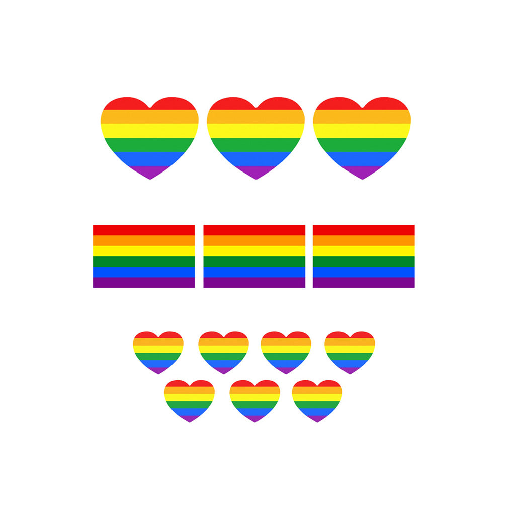 Pride Temporary Tattoo Set (13 tattoos) TattooIcon