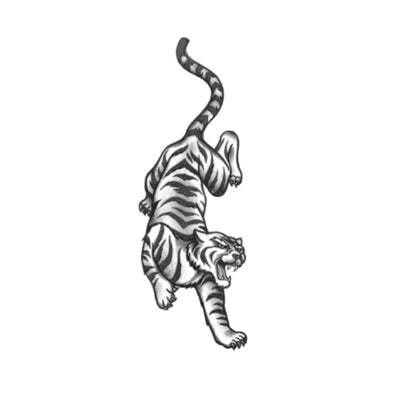 tiger black white tattoo