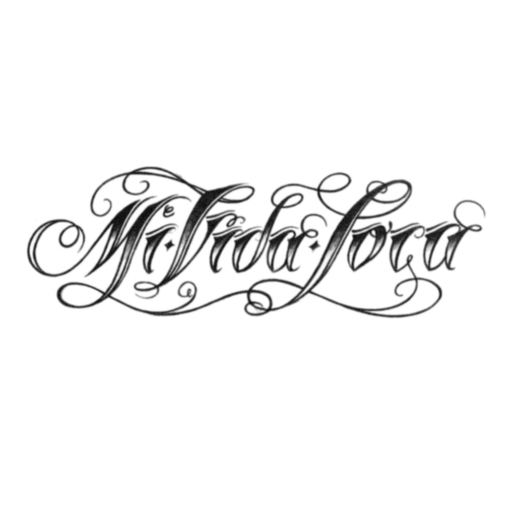 'Mi Vida Loca' Realistic Temporary Tattoo Tattoo Icon TattooIcon
