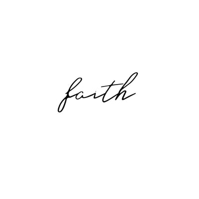 faith tattoo design