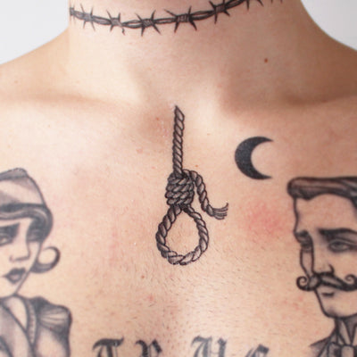 noose temporary tattoo