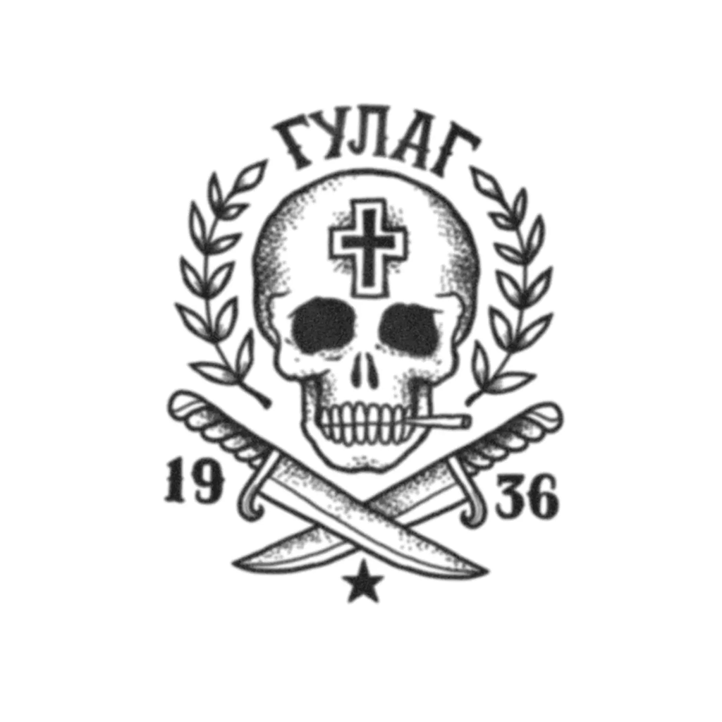 Gulag Skull Tattoo