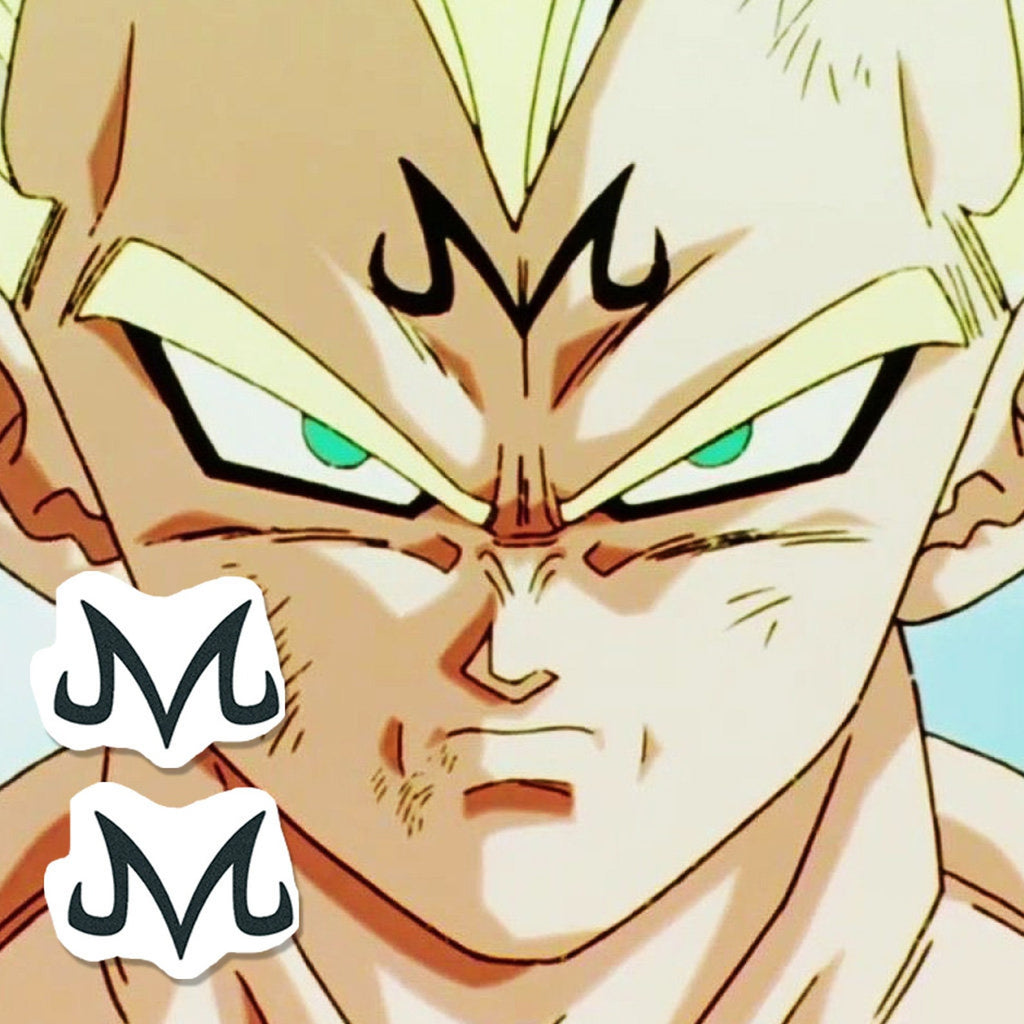 Dragonball Vegeta Majin Temporary Tattoo Set Tattoo Icon TattooIcon