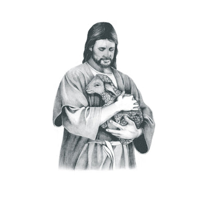 Jesus with Lamb Tattoo