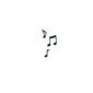 Small Music Notes Tattoo (Set of 2)